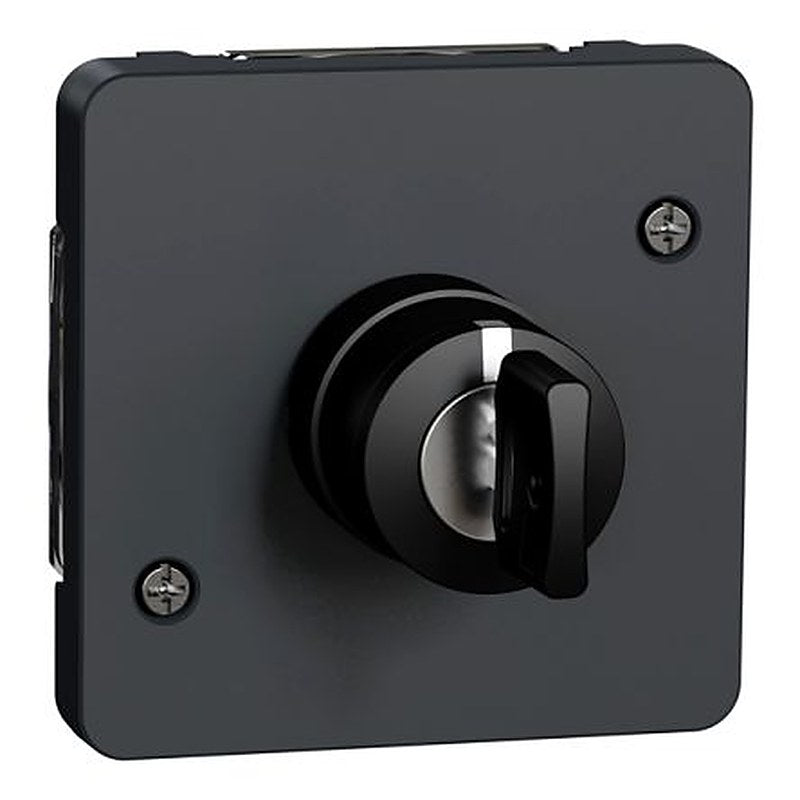Schneider Electric IP55 Key Switch, 1 NO/1 NC, 3A 3-Way Straight-Key