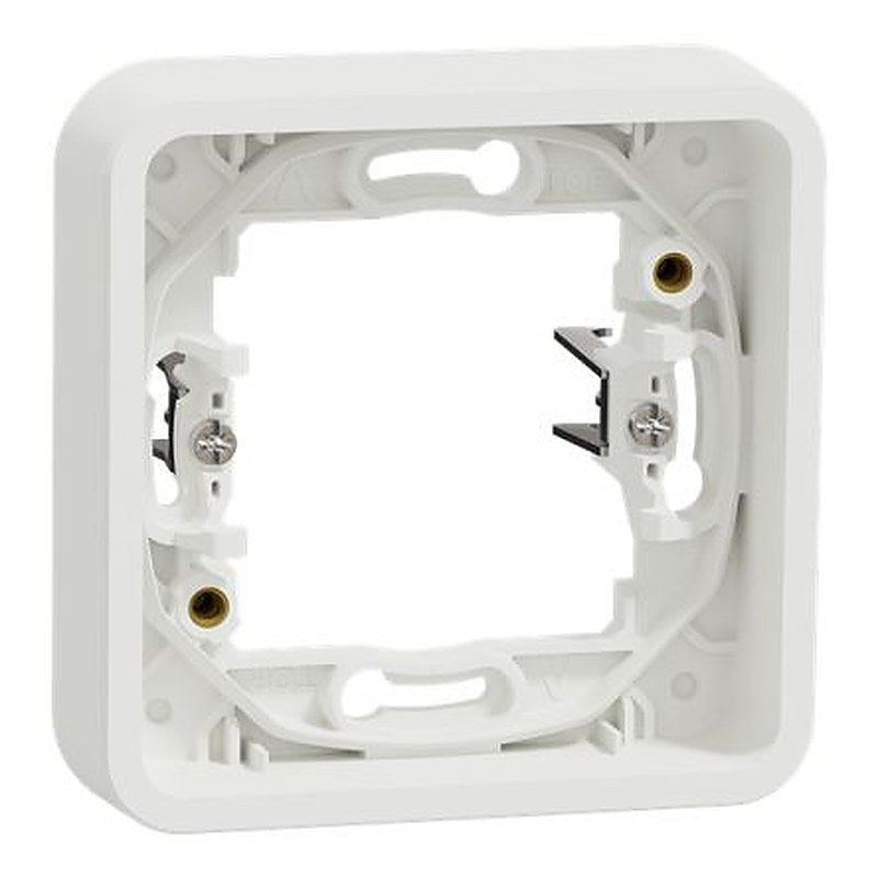 Schneider Electric Mureva Styl White Polycarbonate Back Box, IP55, Flush Mount 19 mm 84mm 19 mm