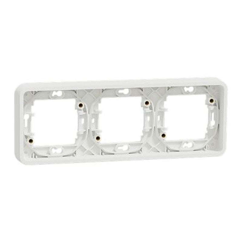 Schneider Electric Mureva Styl White Polycarbonate Back Box, IP55, Flush Mount 19 mm 84mm 19 mm