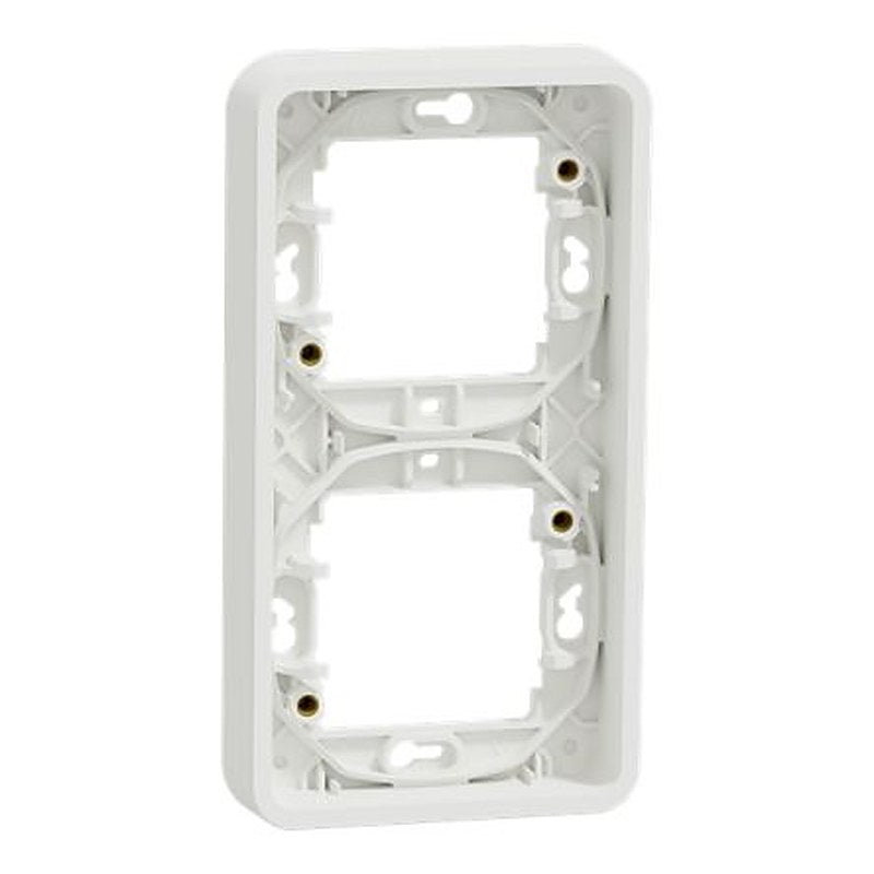 Schneider Electric Mureva Styl White Polycarbonate Back Box, IP55, Flush Mount 19 mm 155mm 19 mm