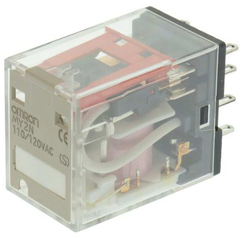 Omron Socket Power Relay, 120V ac Coil, 5A Switching Current, DPDT