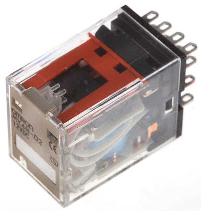 Omron Power Relay, 12V dc Coil, 5A Switching Current, 4PDT