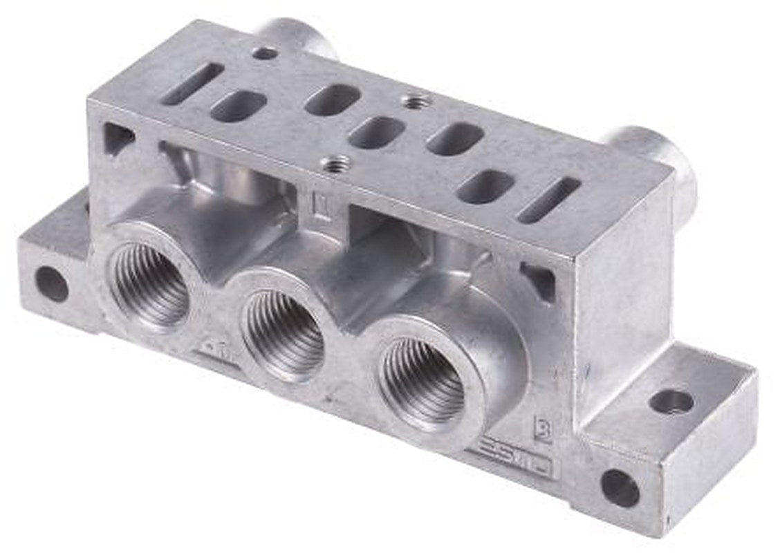 Festo NAS series 5 station G Sub-Base for use with VSVA Solenoid Valves, 161109