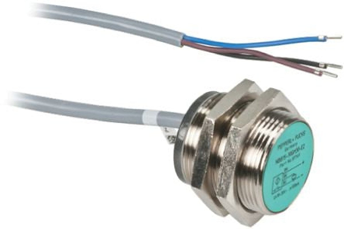 Pepperl + Fuchs NBB15-30GM30-E2 Threaded Barrel Inductive Proximity Sensor, M30 PNP 36V 100 mm 36 V dc 200mA