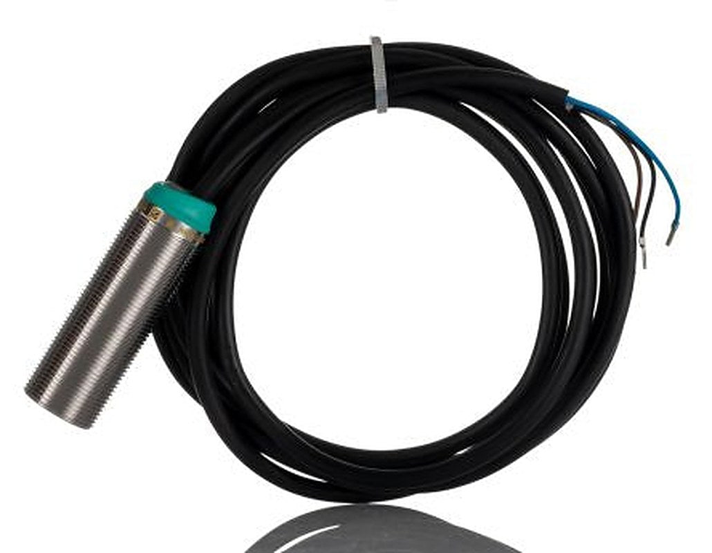 Pepperl + Fuchs NBB8-18GM50-E2 Threaded Barrel Inductive Proximity Sensor, M18 PNP 36V 100 mm 36 V dc 200mA