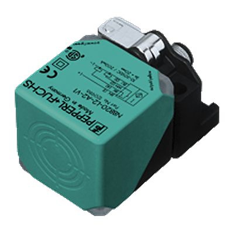 Pepperl + Fuchs NBN40-L2-A2-V1-3G-3D Barrel Inductive Proximity Sensor, M12 PNP 30V dc 40 mm 30 V dc 200mA