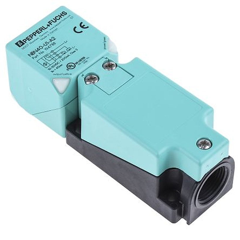 Pepperl + Fuchs NBN40-U1-A2 Block Inductive Proximity Sensor, M20 x 1.5 PNP 30V 40 mm 30 V dc 0mA, 200 mA