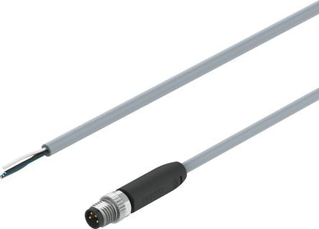 Festo 4 way Unterminated to Male 4 way M8, Straight Actuator/Sensor Cable, 2.5 m