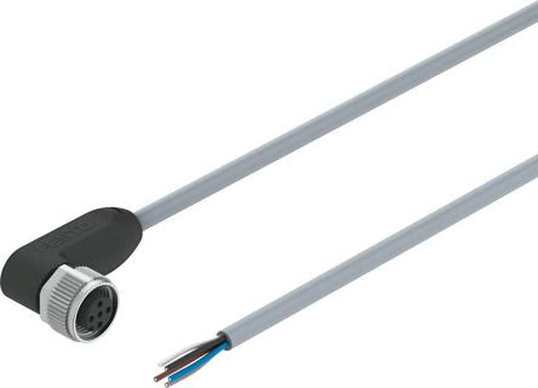 Festo Male 5 way M12, Right Angle to 5 way Unterminated Actuator/Sensor Cable, 5 m