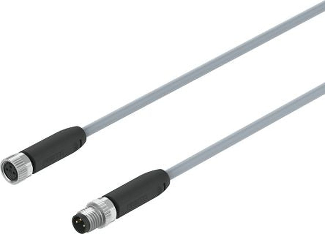 Festo Male 3 way M8, Straight to Female 3 way M8, Straight Actuator/Sensor Cable, 2 m