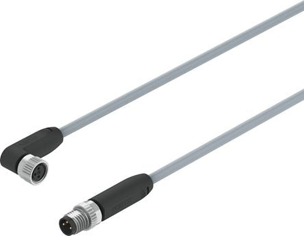 Festo Male 3 way M8, Right Angle to Female 3 way M8, Straight Actuator/Sensor Cable, 500 mm