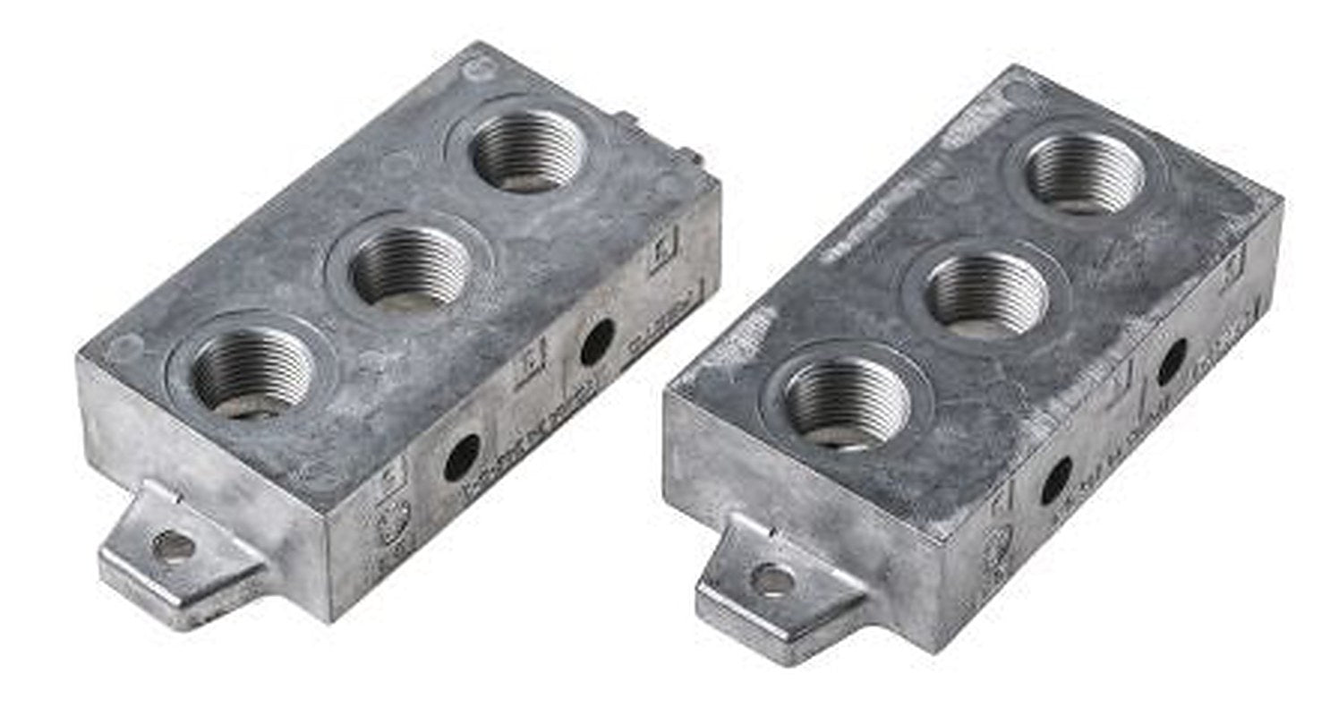 Festo NEV series 3 station G Manifold End Base for use with Standard Valves, 10174
