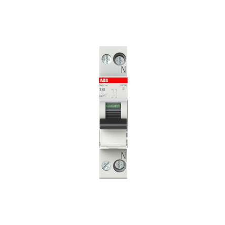 ABB SN201 Miniature Circuit Breaker, 1-Pole, 40A, Type B, 400V ac AC, 10 kA Breaking Capacity