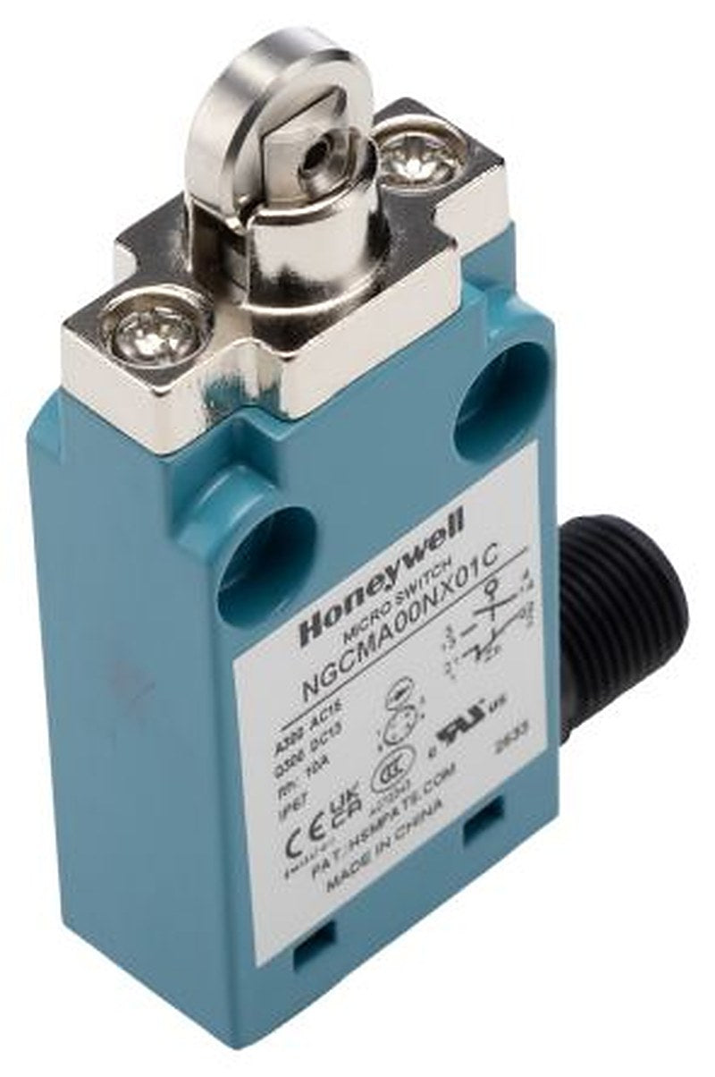 Honeywell NGC Series Roller Plunger Limit Switch, SPDT, IP67, Metal Housing, 240V ac, 6A