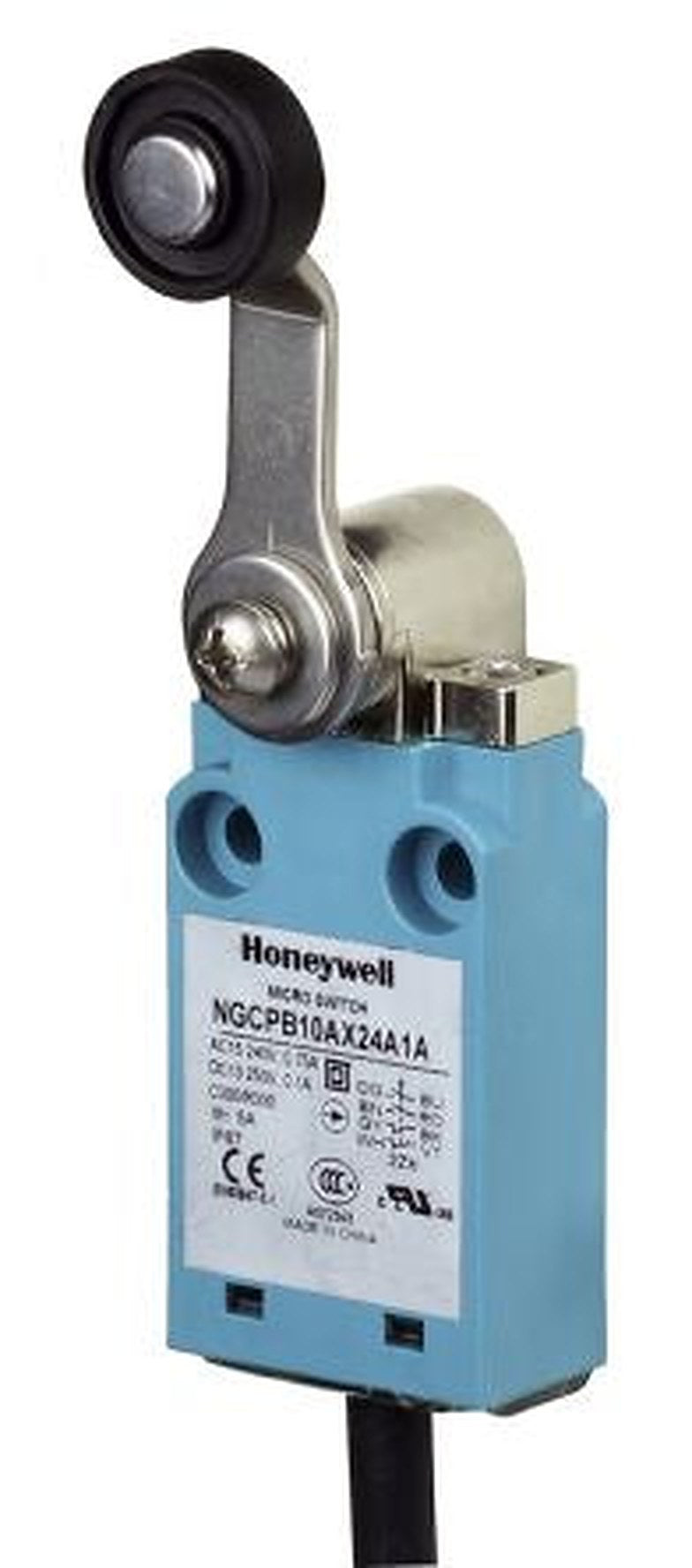 Honeywell NGC Series Roller Lever Limit Switch, 2 NC/2 NO, IP67, Plastic Housing, 400V ac, 10A