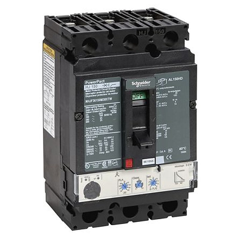 Schneider Electric PowerPact PowerPact Electronic Circuit Breaker 150A 240V, 3 channels, DIN Rail Type H