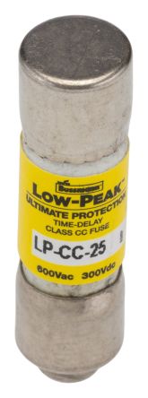 Eaton 25A T Melamine Cartridge Fuse, 10 x 38 mm