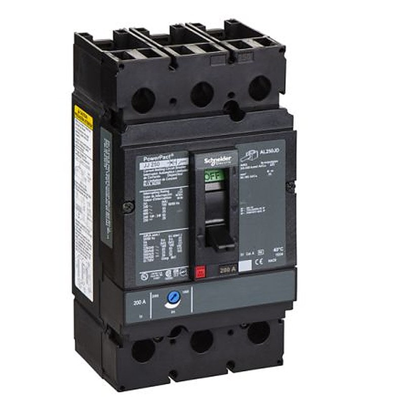 Schneider Electric, PowerPact, PowerPact Molded Case Circuit Breaker 3-Pole 200A, Breaking Capacity 18 kA, DIN Rail