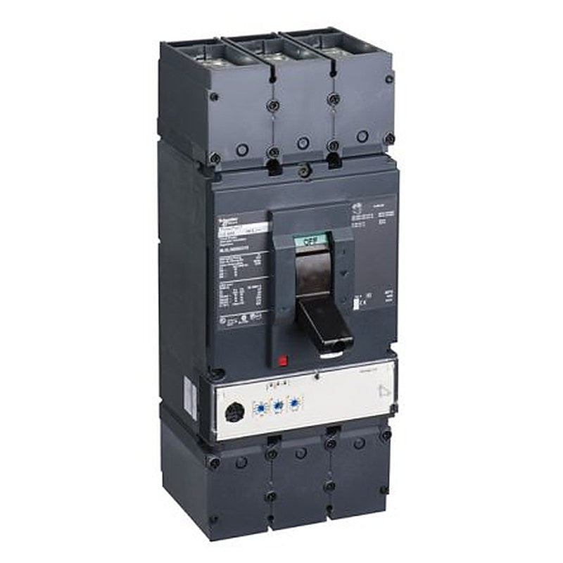 Schneider Electric, PowerPact, PowerPact Molded Case Circuit Breaker 3-Pole 600A, Breaking Capacity 65 kA, DIN Rail