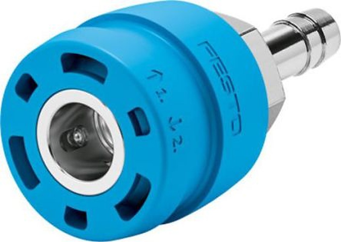 Festo Brass Pneumatic Quick Connect Coupling, Male 9mm