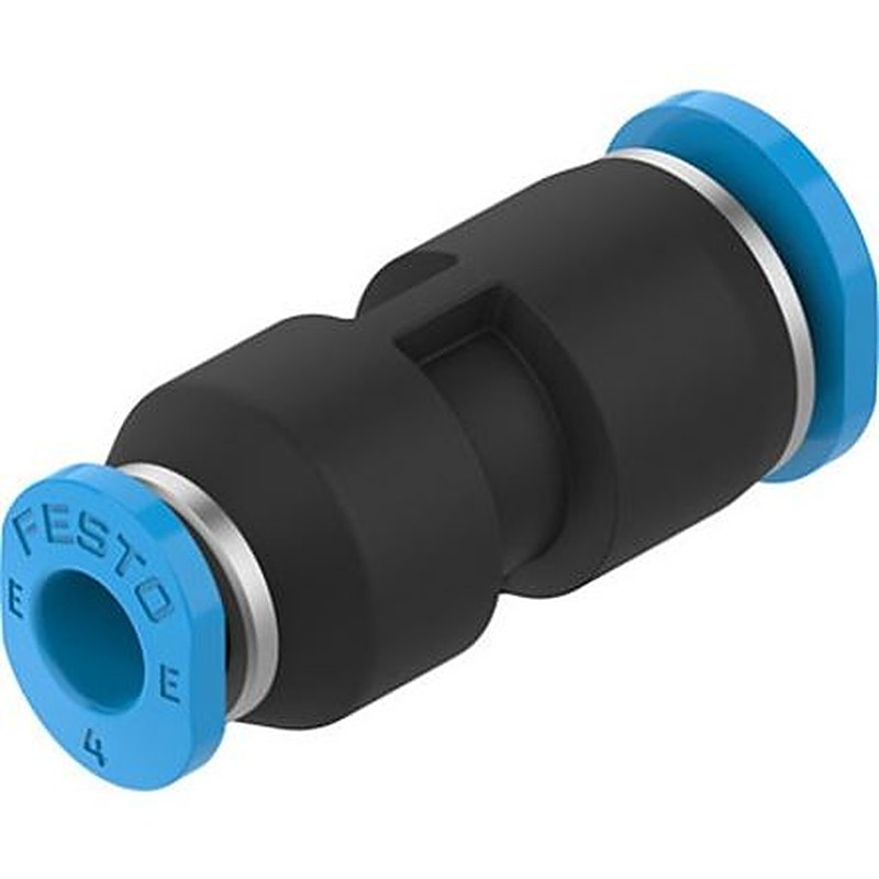 Festo NPQE-D Series, NPQE-D-Q6-Q4-F1A-P10 POM, Polybutylene Terephthalate, High Alloy Stainless Steel, Nitrile Rubber