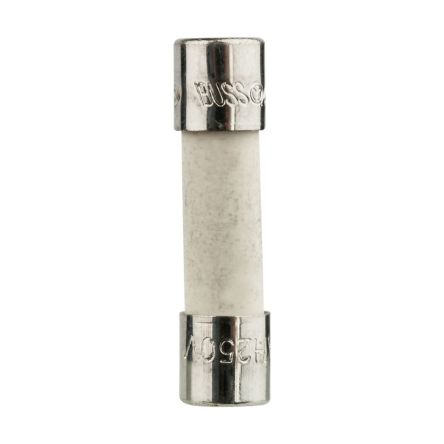 Eaton 630mA F Ceramic Cartridge Fuse, 5 x 20 mm