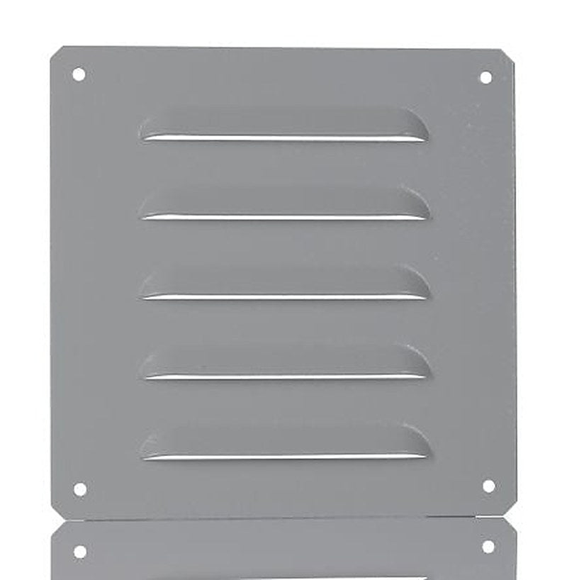 Schneider Electric Grey Steel Vent Grille, Square Face Slat 130 mm, 160mm, 0 mm