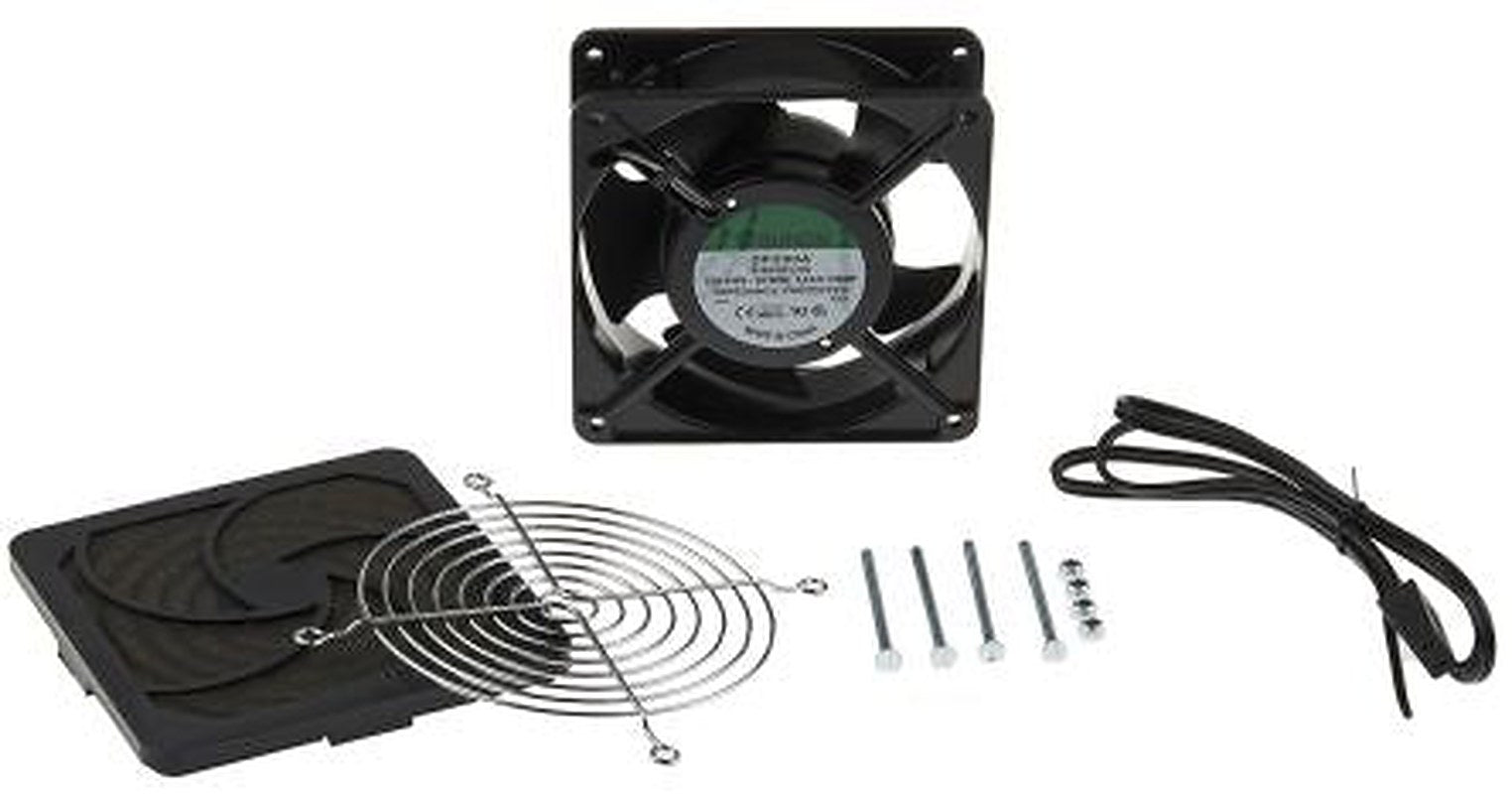 Schneider Electric ClimaSys CV Series Filter Fan, 230V, AC, 65 m³/h Filtered, 170 m³/h Unimpeded, IP20, 124 mm, 124 mm x
