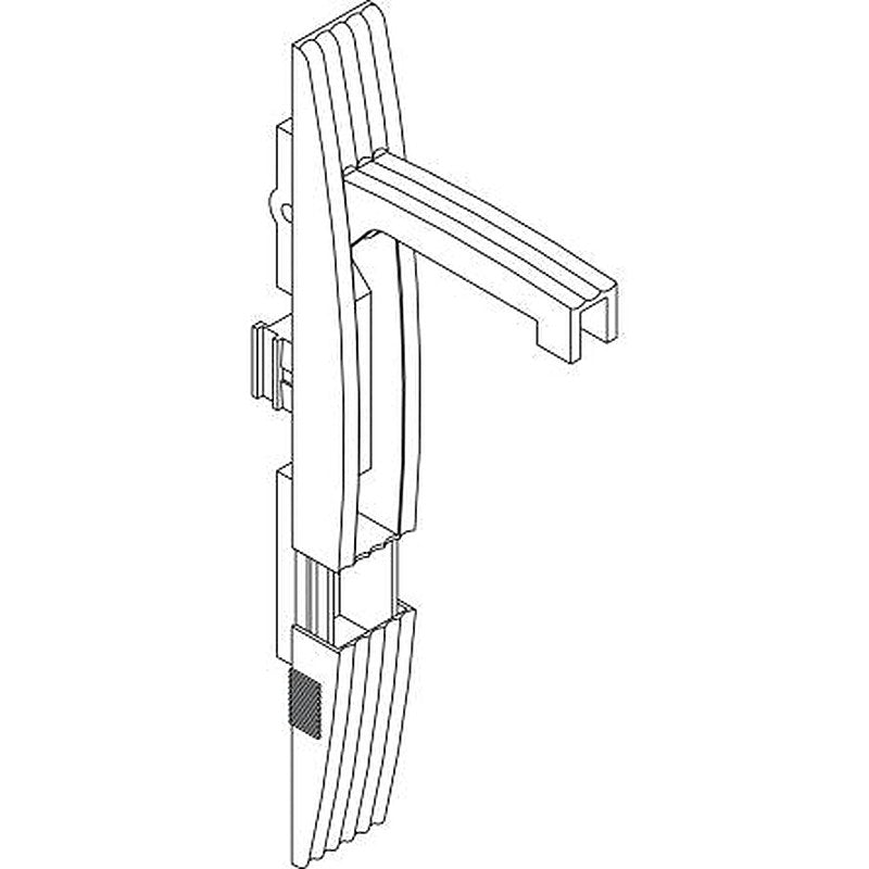Schneider Electric RAL 7035 Polyamide Locking Handle, Direct Mounting On Door