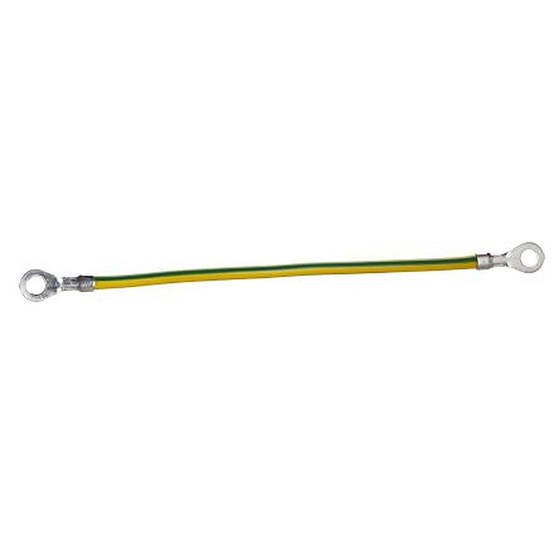 Schneider Electric PanelSeT Earthing Cable, 6 mm² CSA 8.3 mm Stud Size, 8.3 mm 160 mm, Polyvinyl Chloride CHINA RoHS, EU