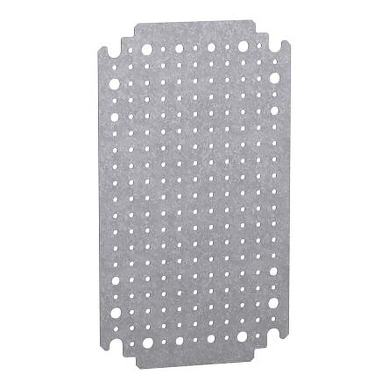 Schneider Electric Galvanised Steel Enclosure Accessory Perforated Mounting Plate, 200mm W, 300 mm L for Use with