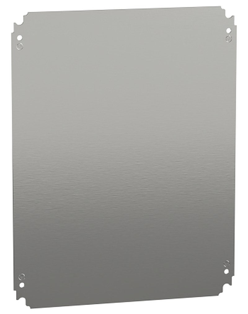 Schneider Electric Metal Galvanised Mounting Plate, 350mm W, 350 mm L for Use with Spacial CRN Enclosure