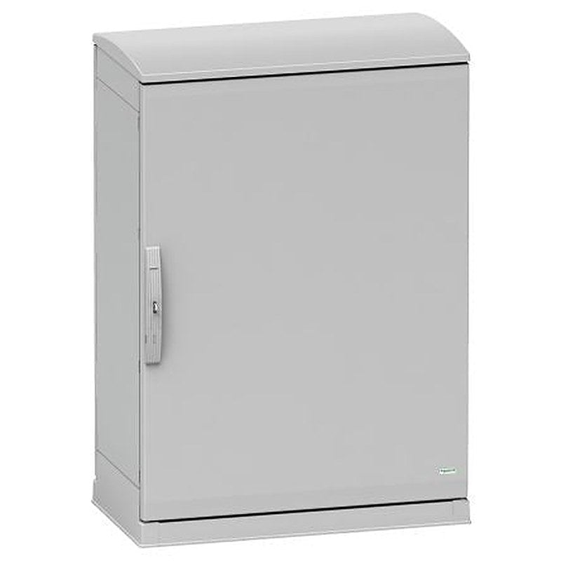 Schneider Electric NSY Series Fibreglass Reinforced Polyester 2-Door Floor Standing Enclosure, Plain Door, IP55 420 mm,