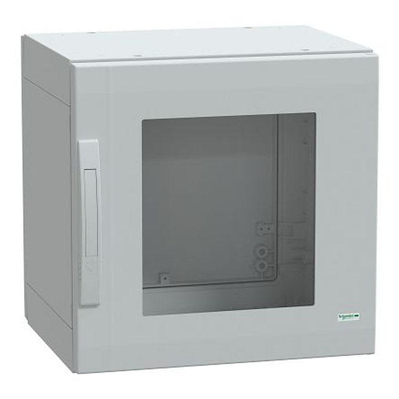 Schneider Electric Thalassa Series Fibreglass Reinforced Polyester 1-Door Floor Standing Enclosure, Transparent Door,