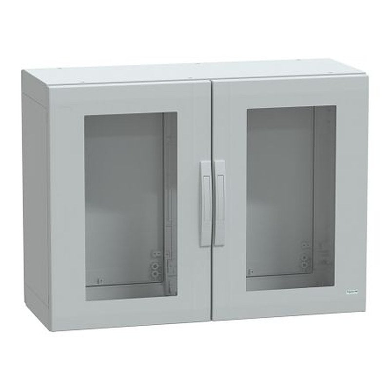 Schneider Electric PanelSeT PLA Series Fibreglass Reinforced Polyester 2-Door Floor Standing Enclosure, Single Door
