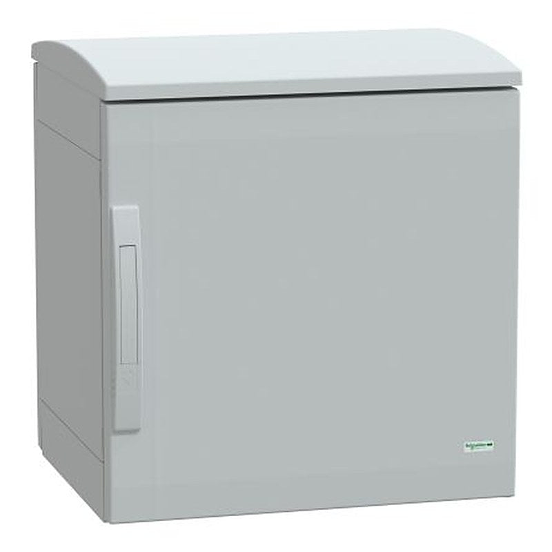 Schneider Electric PanelSeT Series Fibreglass Reinforced Polyester 1-Door Floor Standing Enclosure, Plain Door, IP44 420