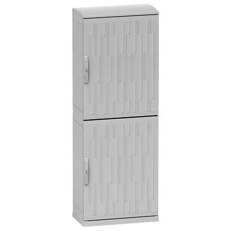 Schneider Electric PanelSeT Series Polyester 2-Door Floor Standing Enclosure, Plain Door, IP54 420 mm, 750 mm 2000 mm