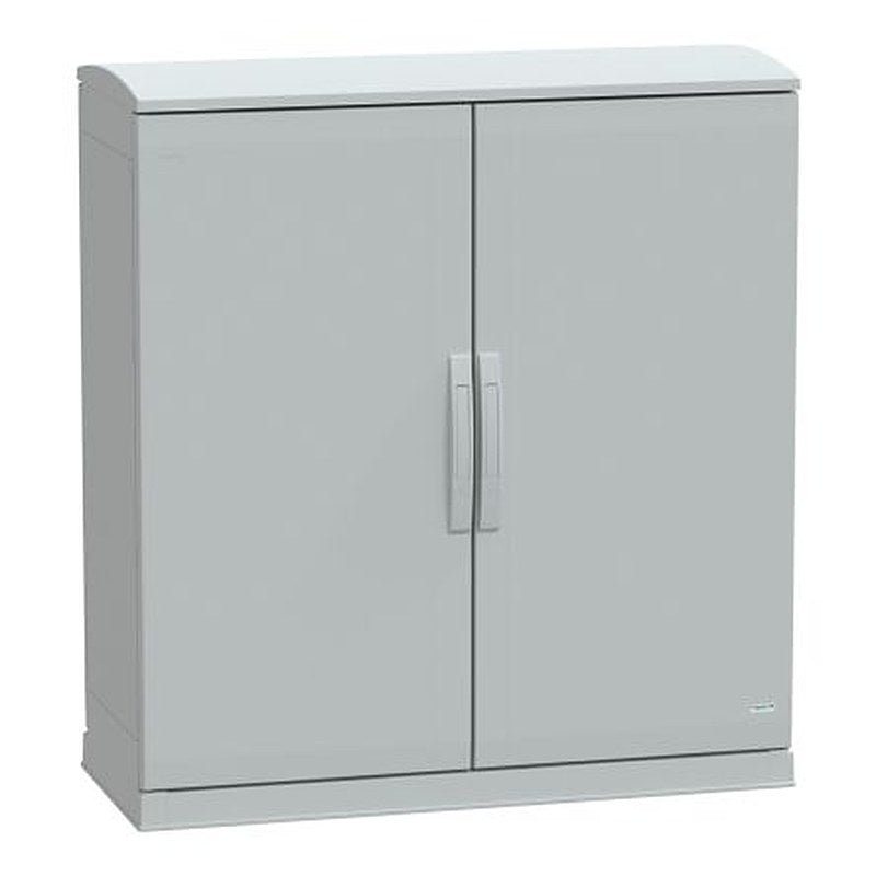 Schneider Electric PanelSeT PLA Series Fibreglass Reinforced Polyester 2-Door Floor Standing Enclosure, Plain Door, IP44