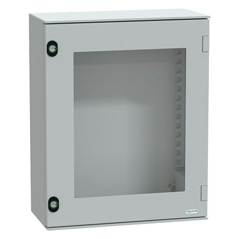 Schneider Electric PanelSeT Series Polyethylene Terephthalate Wall Box, IP66 Transparent Door, 530 mm x 430 mm x 200 mm