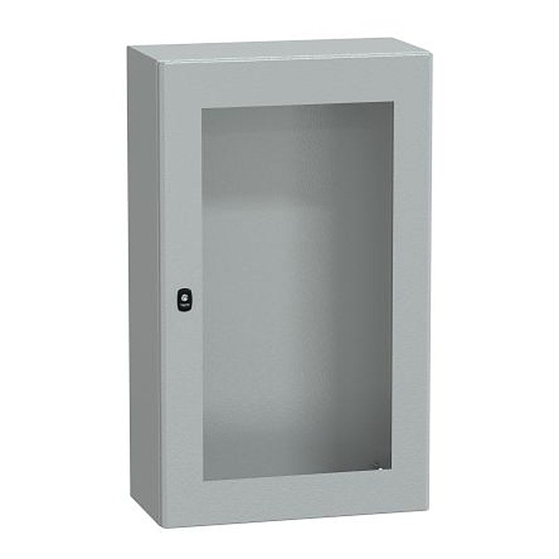 Schneider Electric PanelSeT S3D Series Steel Wall Box, IP55 Transparent Door, 1000 mm x 600 mm x 300 mm