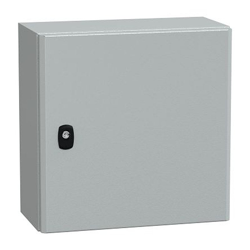 Schneider Electric PanelSeT S3D Series Grey Steel General Purpose Enclosure, IP66, IK10 400 mm, 200 mm, 400 mm