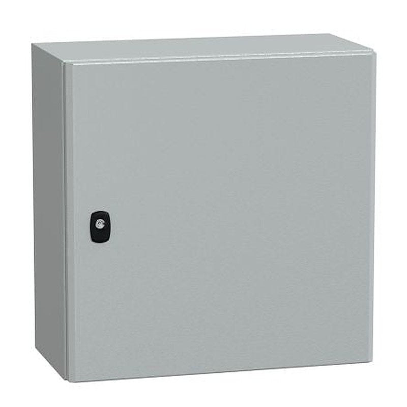 Schneider Electric PanelSeT S3D Series Steel Enclosure, IP66, 500 mm x 500 mm x 250 mm