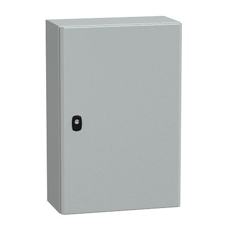 Schneider Electric PanelSeT S3D Series Grey Steel General Purpose Enclosure, IP66, IK10 600 mm, 200 mm, 400 mm