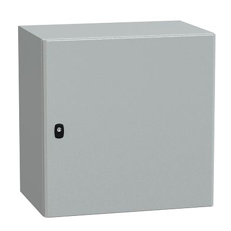 Schneider Electric PanelSeT S3D Series Steel Enclosure, IP66, 600 mm x 600 mm x 400 mm