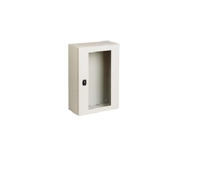 Schneider Electric PanelSeT S3D Series Steel Metal Enclosure, IP66 Transparent Door, 600 mm x 800 mm x 300 mm