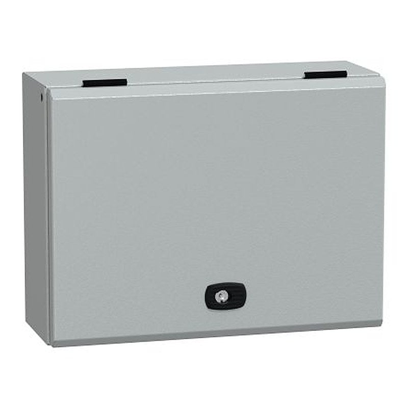 Schneider Electric PanelSeT S3DM/S3DB Series Steel Wall Box, IP66, 300 mm x 400 mm x 150 mm