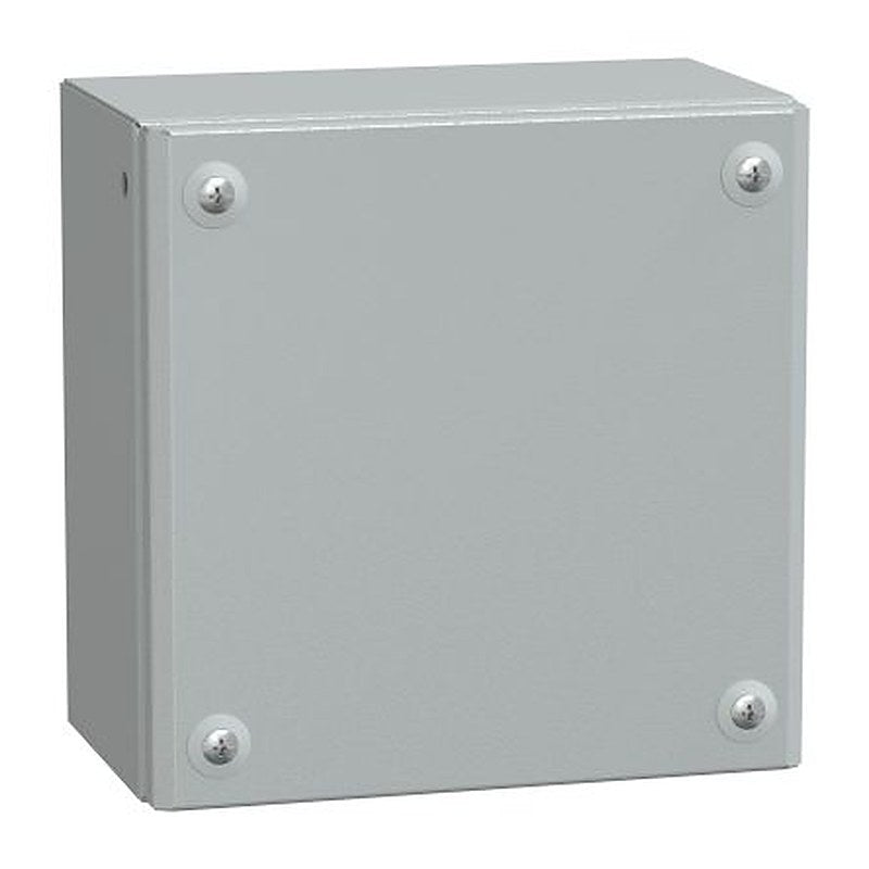 Schneider Electric PanelSeT SBM Series Steel Wall Box, IP66, 200 mm x 200 mm x 120 mm