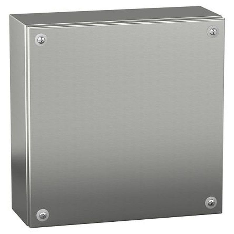 Schneider Electric PanelSeT SBX Series Stainless Steel Wall Box, IP66, 200 mm x 200 mm x 80 mm
