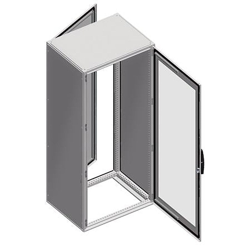 Schneider Electric NSYS Series Steel 2-Door Floor Standing Enclosure, Opaque Door, IP55 800 mm, 600 mm 1200 mm