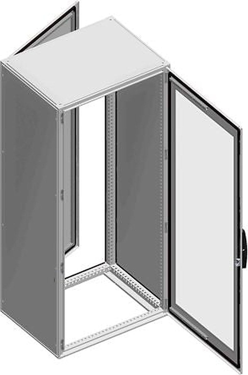 Schneider Electric NSYSF Series Grey Galvanised Steel General Purpose Enclosure, IP55, IK08, IK10 600 mm, 2000 mm, 600